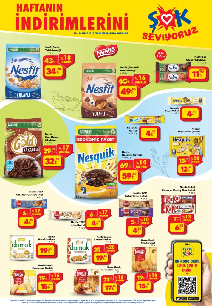 indirimli ürünler katalogu